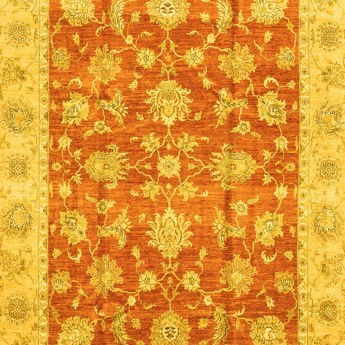 Abstract Yellow Modern Rug, abs3826yw