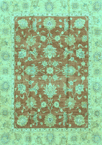 Abstract Turquoise Modern Rug, abs3826turq