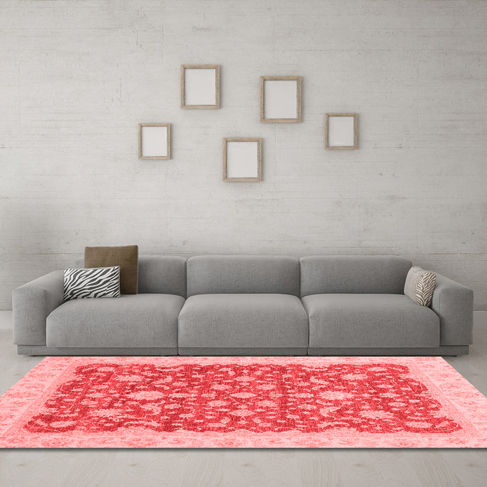 Traditional Red Washable Rugs