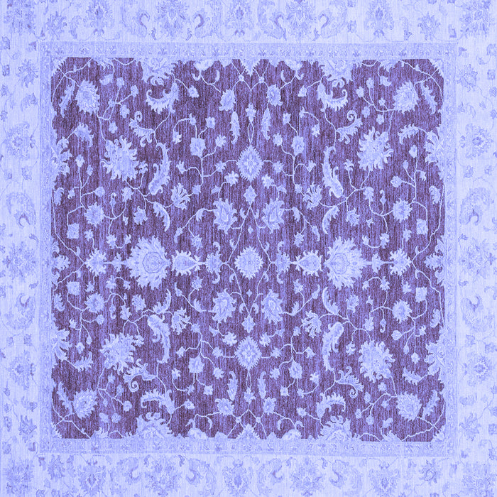 Square Oriental Blue Traditional Rug, abs3827blu