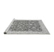 Sideview of Machine Washable Oriental Gray Traditional Rug, wshabs3827gry