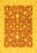 Machine Washable Oriental Yellow Traditional Rug, wshabs3827yw