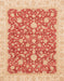 Machine Washable Abstract Fire Red Rug, wshabs3827
