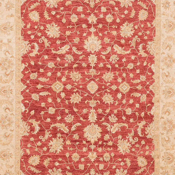 Machine Washable Abstract Fire Red Rug, wshabs3827