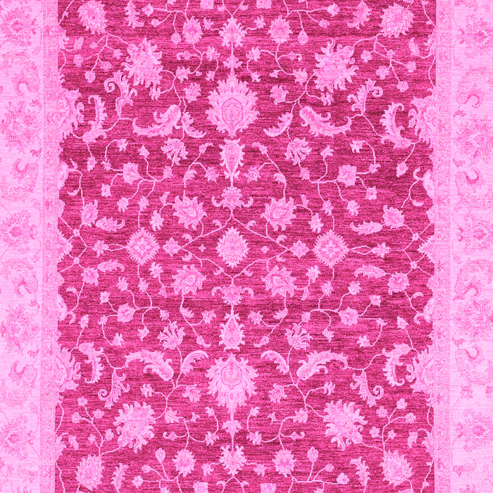 Machine Washable Oriental Pink Traditional Rug, wshabs3827pnk