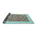 Sideview of Oriental Light Blue Traditional Rug, abs3827lblu