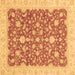 Square Machine Washable Oriental Brown Traditional Rug, wshabs3827brn