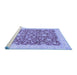 Sideview of Machine Washable Oriental Blue Traditional Rug, wshabs3827blu