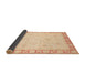 Sideview of Abstract Pastel Orange Modern Rug, abs3828