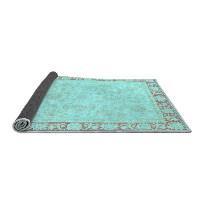 Sideview of Abstract Light Blue Modern Rug, abs3828lblu