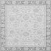 Square Machine Washable Abstract Gray Modern Rug, wshabs3828gry