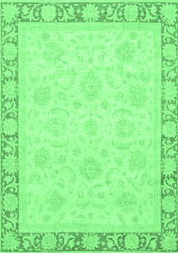 Abstract Emerald Green Modern Rug, abs3828emgrn