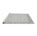 Sideview of Machine Washable Abstract Gray Modern Rug, wshabs3828gry