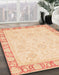 Abstract Pastel Orange Modern Rug in Family Room, abs3828