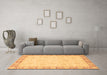 Machine Washable Abstract Brown Modern Rug in a Living Room,, wshabs3828brn