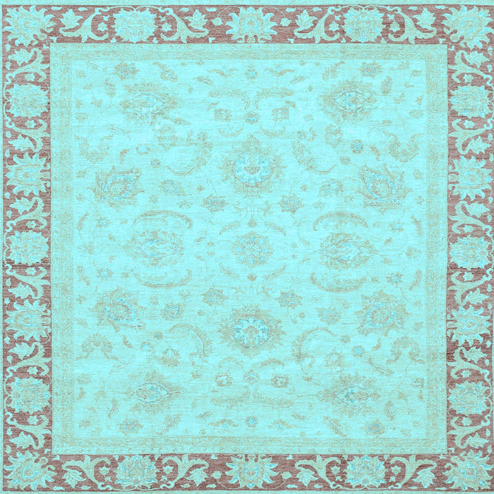 Square Machine Washable Abstract Light Blue Modern Rug, wshabs3828lblu