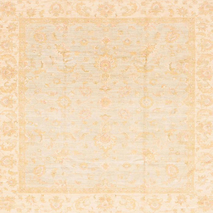 Square Machine Washable Abstract Brown Gold Rug, wshabs3829