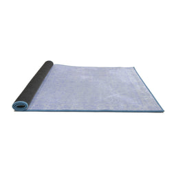 Sideview of Abstract Blue Modern Rug, abs3829blu