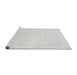 Sideview of Machine Washable Abstract Gray Modern Rug, wshabs3829gry