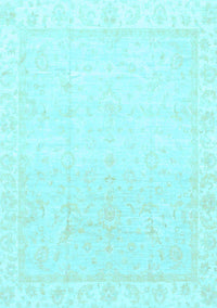 Abstract Light Blue Modern Rug, abs3829lblu