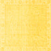 Square Abstract Yellow Modern Rug, abs3829yw