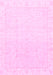 Machine Washable Abstract Pink Modern Rug, wshabs3829pnk