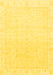 Abstract Yellow Modern Rug, abs3829yw