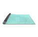 Sideview of Abstract Light Blue Modern Rug, abs3829lblu