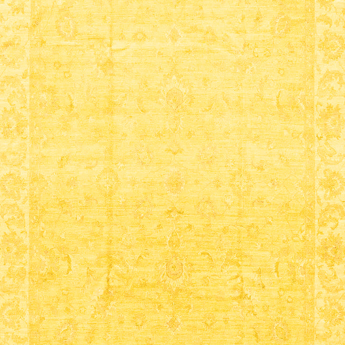 Machine Washable Abstract Yellow Modern Rug, wshabs3829yw
