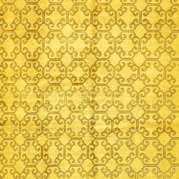 Machine Washable Abstract Yellow Modern Rug, wshabs382yw