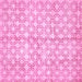 Square Machine Washable Abstract Pink Modern Rug, wshabs382pnk