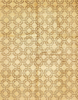 Abstract Yellow Modern Rug, abs382