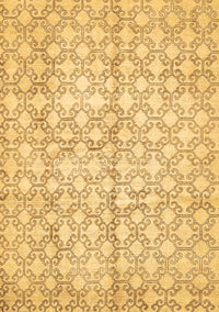 Abstract Brown Modern Rug, abs382brn