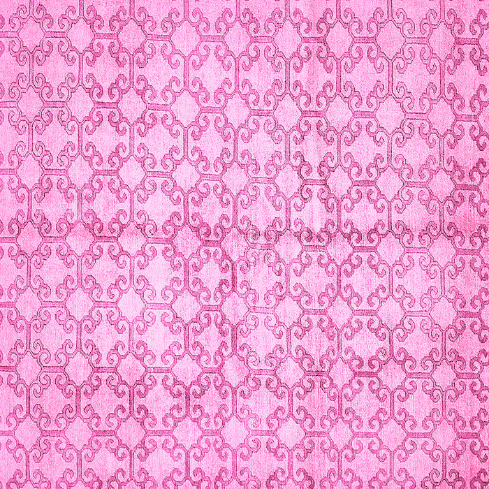 Square Abstract Pink Modern Rug, abs382pnk