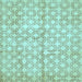 Square Abstract Light Blue Modern Rug, abs382lblu