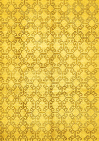 Abstract Yellow Modern Rug, abs382yw