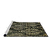 Sideview of Machine Washable Abstract Brown Rug, wshabs383