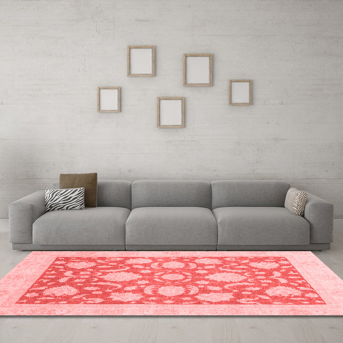 Traditional Red Washable Rugs