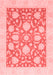 Oriental Red Traditional Area Rugs