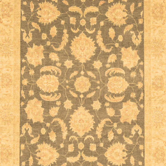 Machine Washable Oriental Brown Traditional Rug, wshabs3830brn