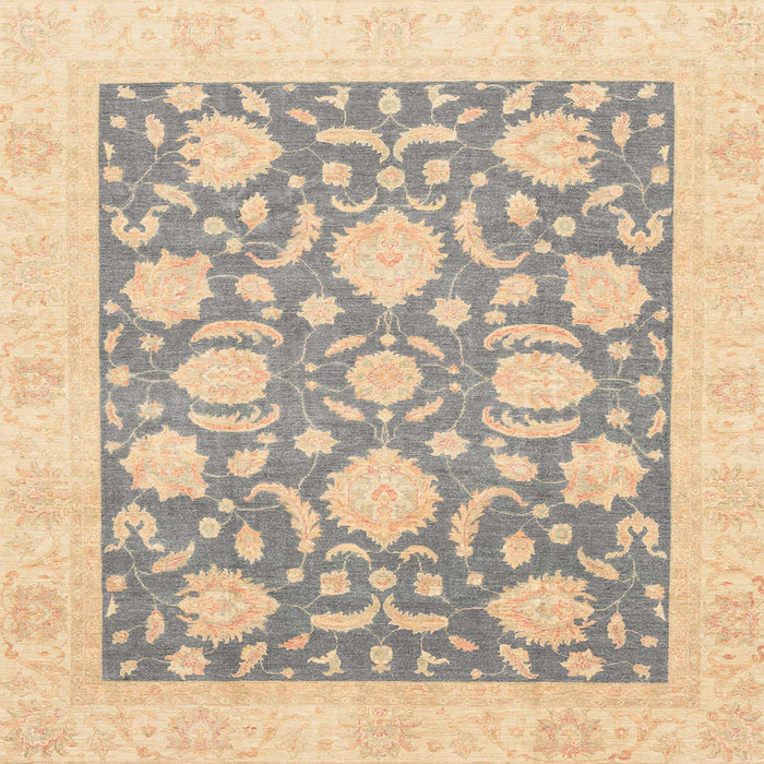 Square Machine Washable Abstract Camel Brown Rug, wshabs3830