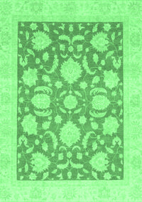 Oriental Emerald Green Traditional Rug, abs3830emgrn