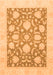 Machine Washable Oriental Orange Traditional Area Rugs, wshabs3830org