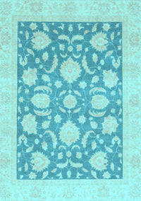 Oriental Light Blue Traditional Rug, abs3830lblu