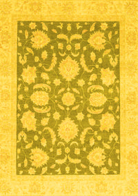 Oriental Yellow Traditional Rug, abs3830yw