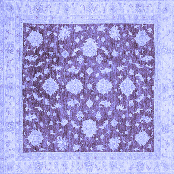 Square Oriental Blue Traditional Rug, abs3831blu