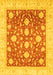 Machine Washable Oriental Yellow Traditional Rug, wshabs3831yw