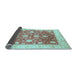 Sideview of Oriental Light Blue Traditional Rug, abs3831lblu