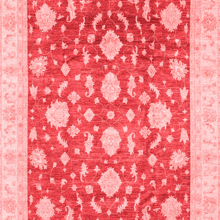 Machine Washable Oriental Red Traditional Rug, wshabs3831red