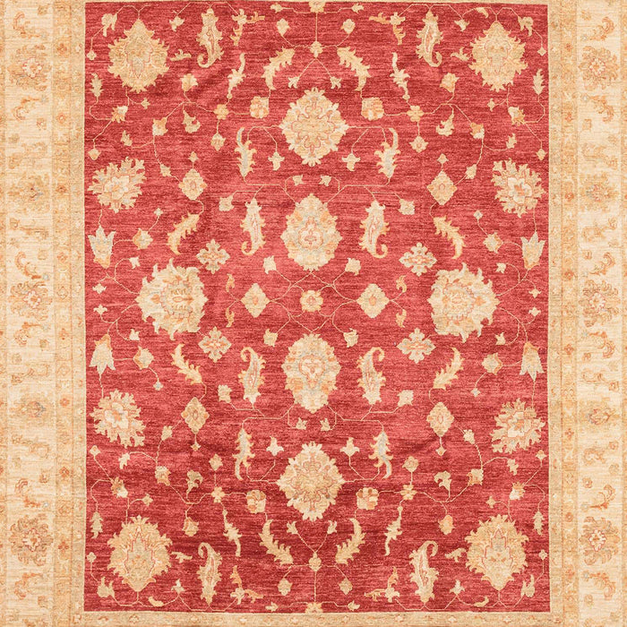 Machine Washable Abstract Fire Red Rug, wshabs3831
